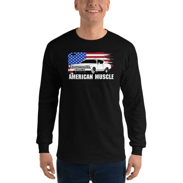 1969 chevelle shirt modeled in black